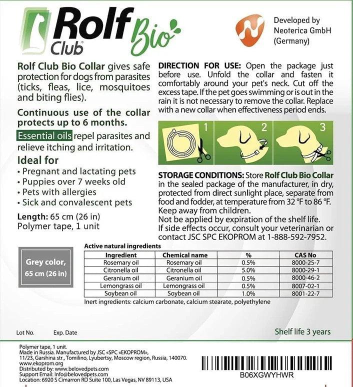 Natural Flea & Tick Collar for Dogs   6 Months Control of Best Prevention &