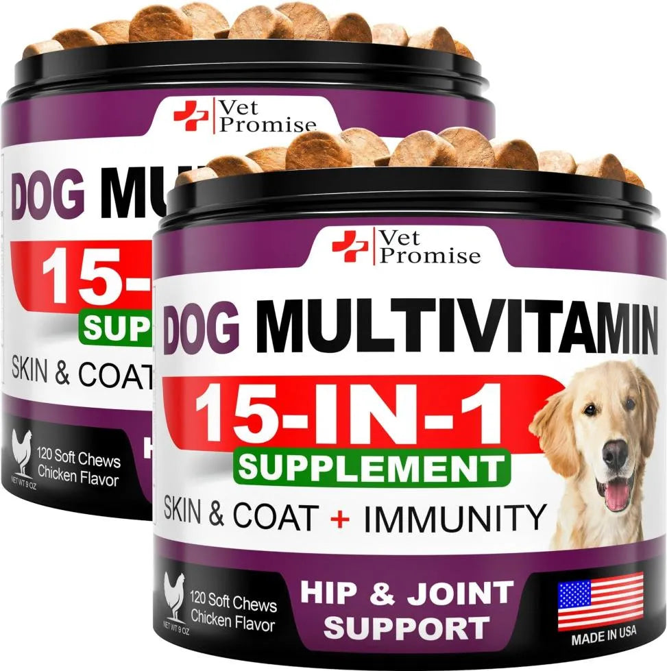 Dog Multivitamin Chewable with Glucosamine Dog Vitamins