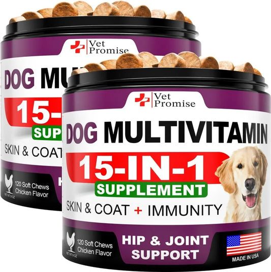 Dog Multivitamin Chewable with Glucosamine Dog Vitamins