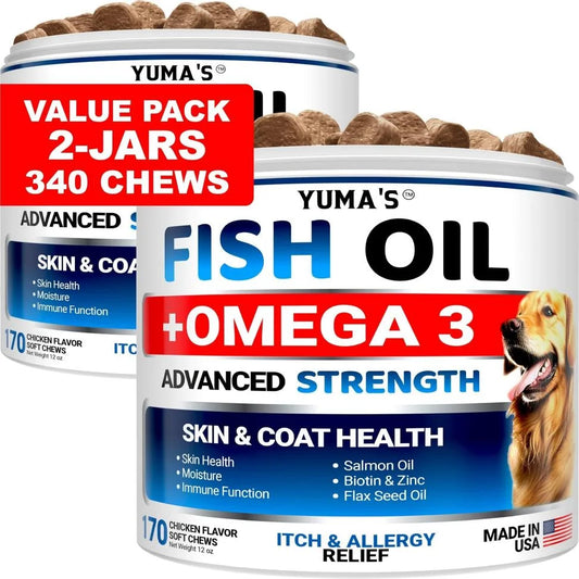 Omega 3 Fish Oil for Dogs Skin and Coat Supplement Omega 3 for