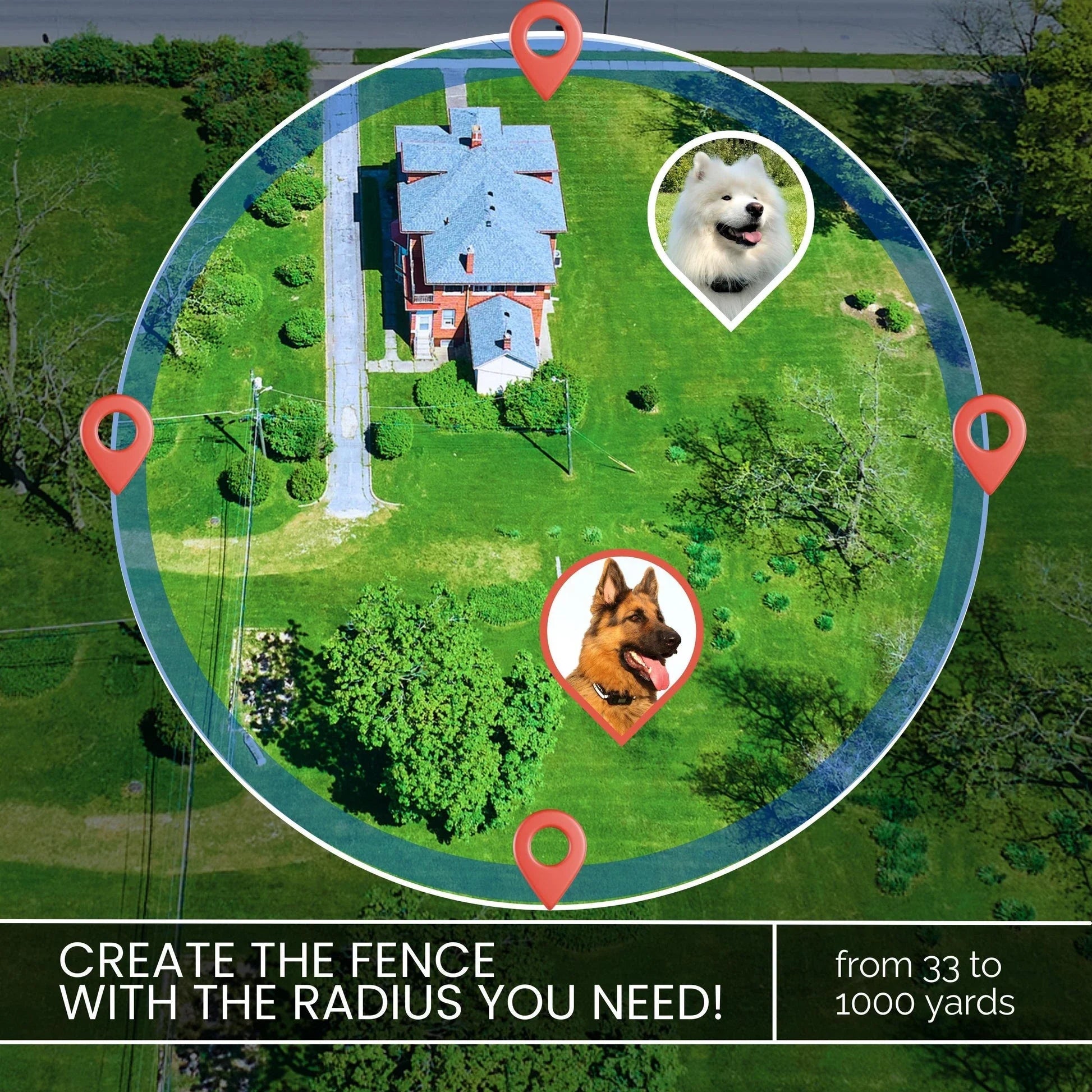 Pawious GPS Dog Fence F810 Pro 2nd Gen with GPS Signal Boost Wireless Dog