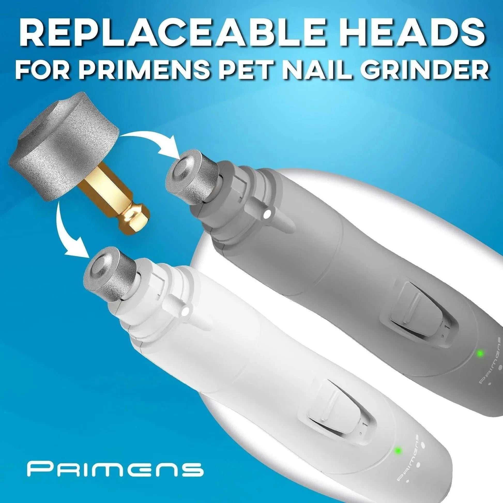 Primens Professional Dog Nail Grinder Replacement Head (Pack of 3 Bits)