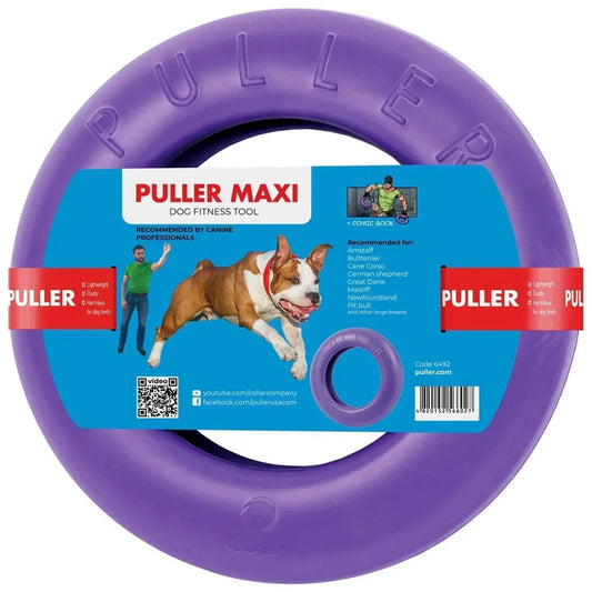 Puller Outdoor Dog Ring Toys Dog Fetch Toy & Tug of War Dog Toy for Small